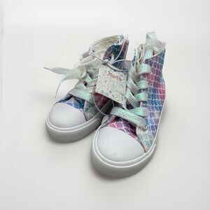 Mudd Toddler Girls Size 6 Shoes Mermaid High Top Shoes Sneaker Tennis